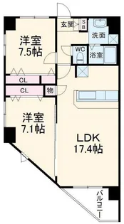 ホビアル・フェンテ【4階】の間取り