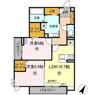 プロスター元山町【3階】の間取り
