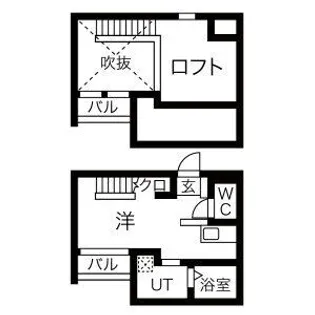 コスモハイツ安城B【1階】の間取り