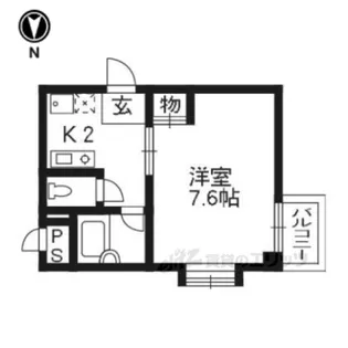 エクシード五条【2階】の間取り