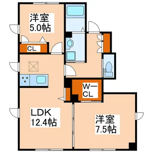 シャーメゾン・クレスト【1階】の間取り