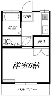 コーポ双葉ケ丘【1階】の間取り