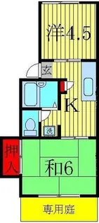 メゾンクレール【1階】の間取り