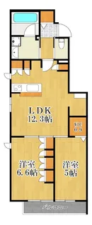 神奈川県川崎市幸区小向西町3【マンション】の間取り