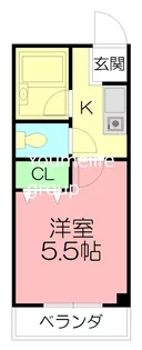 タミーハイツ本厚木【5階】の間取り