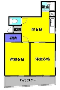 アベニュー平塚【2階】の間取り