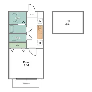 プルメリア【2階】の間取り