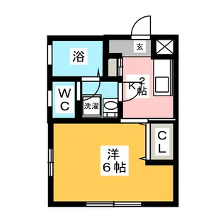 Chez Moi II【1階】の間取り