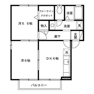 ルミエールセンジュ【2階】の間取り