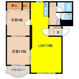 ピュアライフ佐藤【1階】の間取り