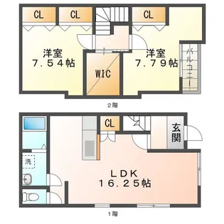 三重県四日市市浜一色町【一戸建】の間取り