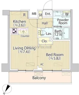 SASAZUKA TODAY【2階】の間取り