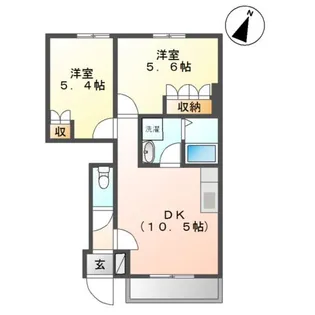 ロイヤルメゾン【1階】の間取り