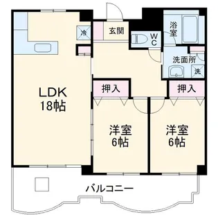 ハイルーツビル【4階】の間取り