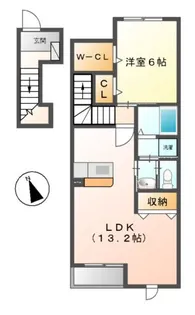 トワニー・K III棟【2階】の間取り