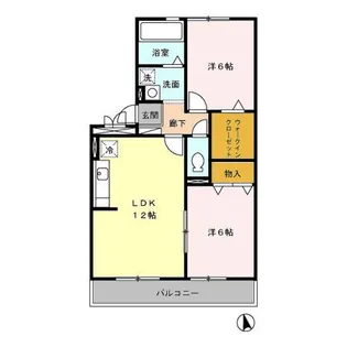 サン トゥール A【3階】の間取り