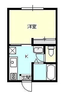 新潟県新発田市緑町2【アパート】の間取り