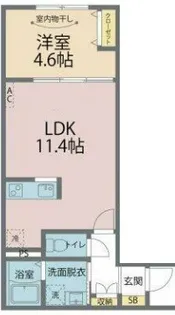 カインドネス八王子元横山町【1階】の間取り