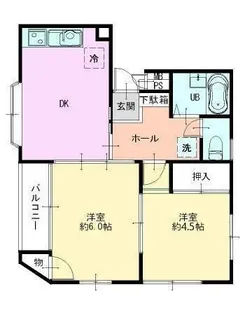睦ビル(東口)【2階】の間取り