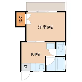 コーポあがわ【1階】の間取り