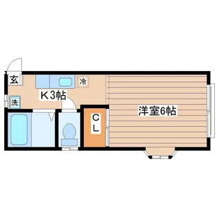 ホワイトキャッスル5番館【2階】の間取り