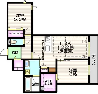 埼玉県川口市芝中田1【マンション】の間取り