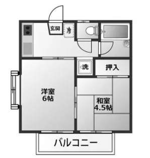 神奈川県川崎市川崎区渡田山王町【アパート】の間取り