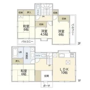 埼玉県富士見市渡戸2【一戸建】の間取り
