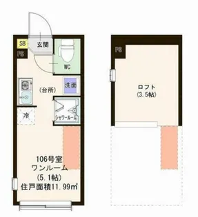 ハーモニーテラス・プリマカーサ【1階】の間取り