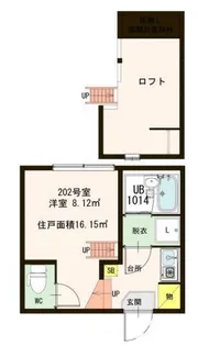 東京都板橋区志村2【アパート】の間取り