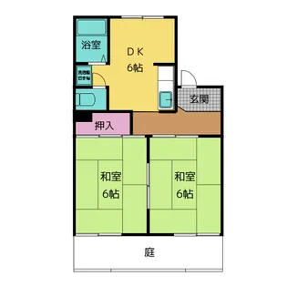 ラフォーレ西川【1階】の間取り