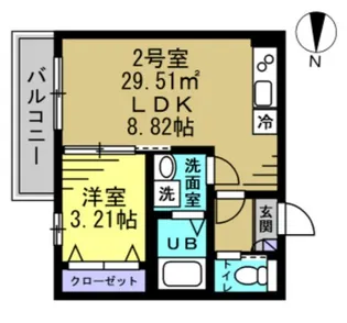 AJ千葉寺003【2階】の間取り