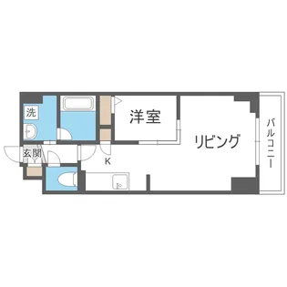 北海道札幌市中央区大通西13【マンション】の間取り