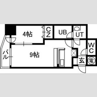 北海道札幌市中央区南四条東3【マンション】の間取り