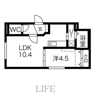 ALPHA平岸【4階】の間取り