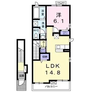 ベルゼルII【2階】の間取り