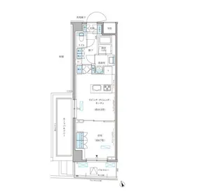 パークアクシス文京本郷【7階】の間取り