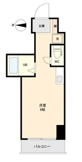 1Rの間取り画像