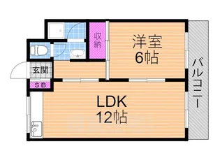 見浪ハイツ【2階】の間取り