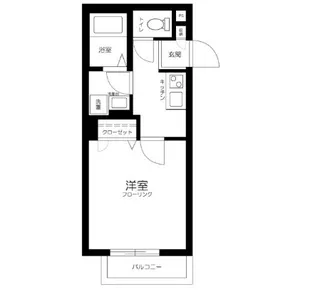 東京都渋谷区西原2【アパート】の間取り