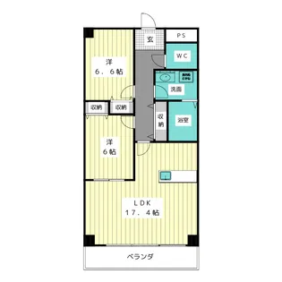 ブールヴァールNOMA【2階】の間取り