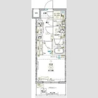 KDXレジデンス池袋ウエスト【9階】の間取り