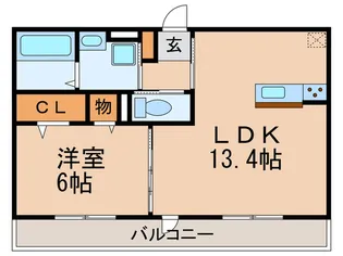 ディーバ【3階】の間取り