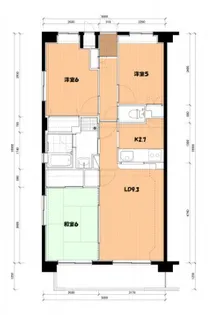 神奈川県横浜市都筑区牛久保東1【マンション】の間取り