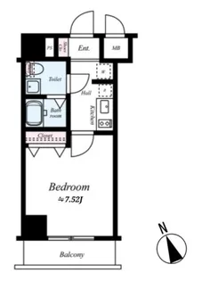 ヴェルト浅草【11階】の間取り