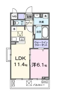 ヒカルサ西所沢★【3階】の間取り