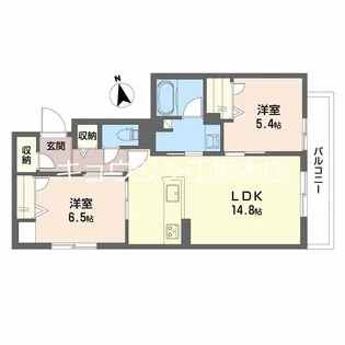 大阪府豊中市南桜塚1【マンション】の間取り