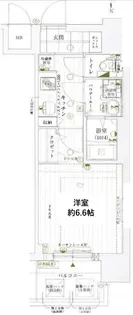 レジュールアッシュ心斎橋VITA【5階】の間取り