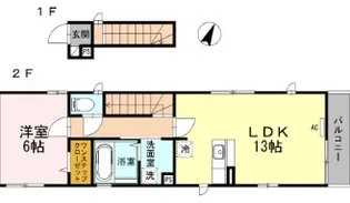 アイリス東中野 A【2階】の間取り