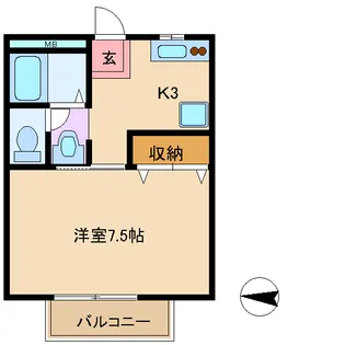 大阪府大阪市平野区瓜破1【アパート】の間取り